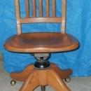 World Famous KRUG Furniture Co. 1/4 Cut or Tigers Eye SOLID OAK Swivel STENO MISSION Office Chair. Beautiful Original Condition