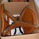 World Famous KRUG Furniture Co. 1/4 Cut or Tigers Eye SOLID OAK Swivel STENO MISSION Office Chair. Beautiful Original Condition