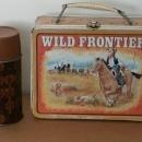 WILD FRONTIER Go West Metal Lunch Box OHIO ART USA + Thermos