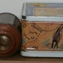 WILD FRONTIER Go West Metal Lunch Box OHIO ART USA + Thermos