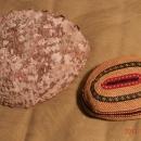 North American Native ART Very Finely Woven BASKETRY over Abalone Shell_ Lucy Paviao Kluky _ Nootka tribe + LARGE Abolone Shell