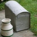 Circa 1930 Galvanized STEEL MAILBOX ( Large )