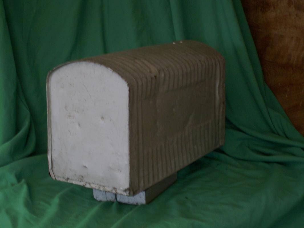 Circa 1930 Galvanized STEEL MAILBOX ( Large )