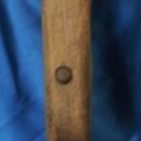 Antique COAL MINER'S Shovel with D shaped Wooden Handle _Shovel STAMPED T_ coal mining