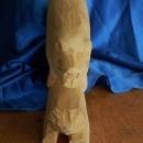 ORIGINAL Folk Art HAND CARVED in Wood_ Large BEAVER _Signed: J D MacLennan