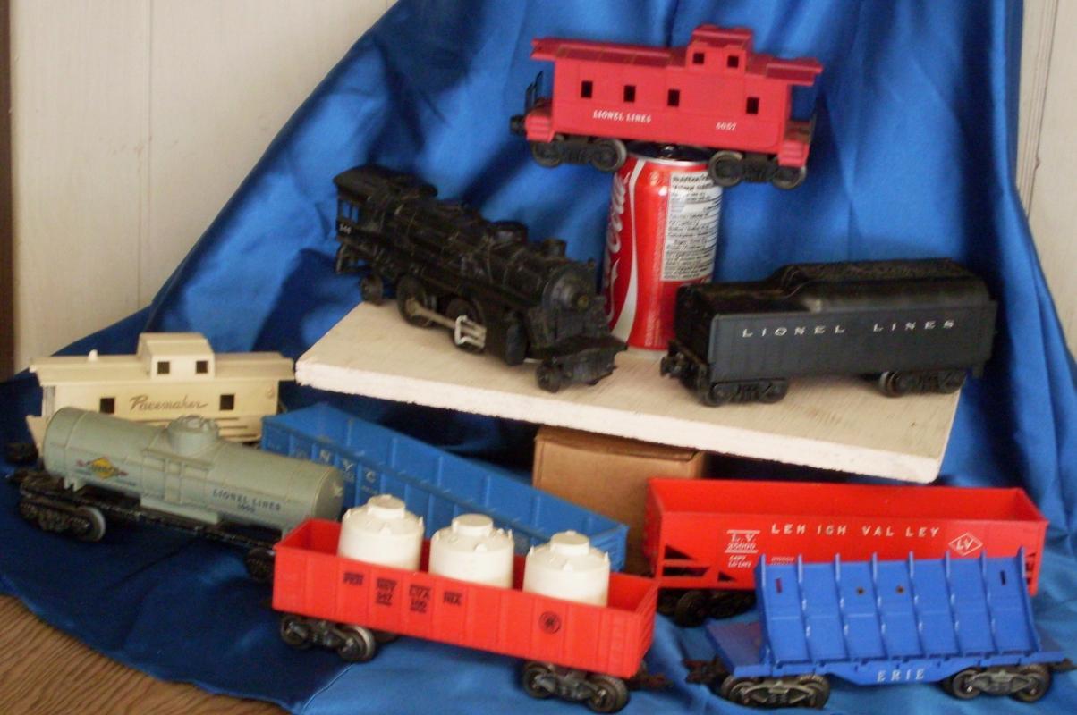 1950's 60's LIONEL SET & MARX Railroad TRAIN LOT Railway w/Metal Tunnel/Track/EL Transformer/6RR Magz TESTED WORKING