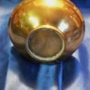 Mildly Ornate BEAUTIFUL SPUN CAST BRASS / BRONZE VASE _That Rings like a BELL when tapped. Heavy