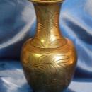 1900 Chinese SOLID Brass / Bronze VASE _ 8 Inch High_ HEAVY CAST Brass / Bronze
