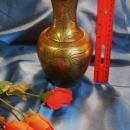 1900 Chinese SOLID Brass / Bronze VASE _ 8 Inch High_ HEAVY CAST Brass / Bronze