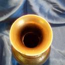 1900 Chinese SOLID Brass / Bronze VASE _ 8 Inch High_ HEAVY CAST Brass / Bronze