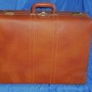 1950's-60's RED CAP ALL GENUINE LEATHER LUGGAGE Bag Suitcase