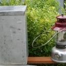 Unusual Find _ Original Sears Roebuck & Co. U.S.A. made by American Gas Lantern Co._BURGANDY color COLEMAN Style Lantern Made by AMERICAN GAS _Alloy BOX _NO SALES TAXES to USA