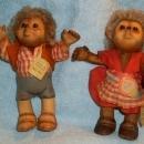 vintage STEIFF Hedgehogs Macki + Mucki with Tags 4 1/2 INCH High