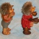 vintage STEIFF Hedgehogs Macki + Mucki with Tags 4 1/2 INCH High