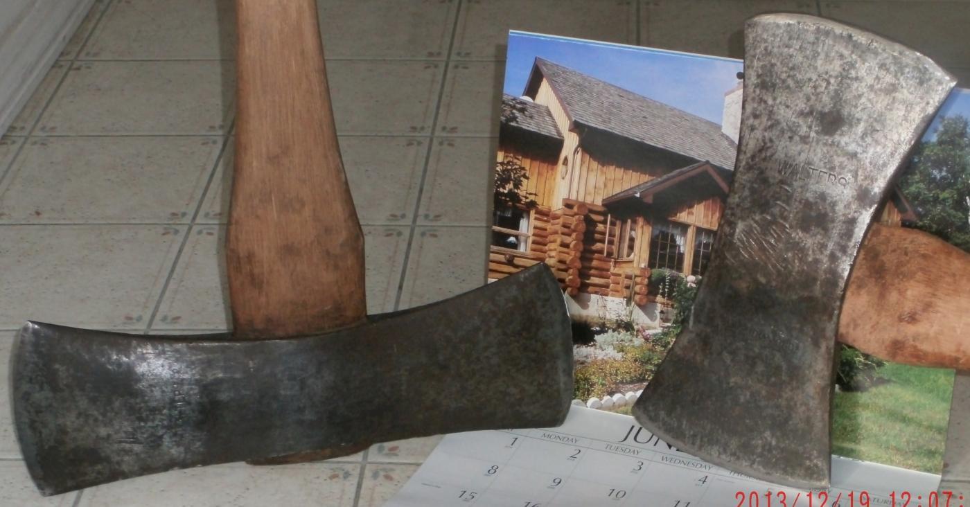 Rare TWO WALTERS AXES _FALLERS _ SPLITTING_ BLACK DIAMOND_FLECK BROS _NO SALES TAXES to USA _ NO SALES TAXES to CANADA