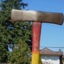 B.C. Historical Artifact c 1900 thought to be UnMarked WALTERS FIREMANS Double Bit FALLING AXE ax UnAltered as true tool collector prefer