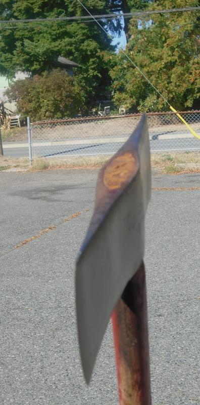 B.C. Historical Artifact c 1900 thought to be UnMarked WALTERS FIREMANS Double Bit FALLING AXE ax UnAltered as true tool collector prefer