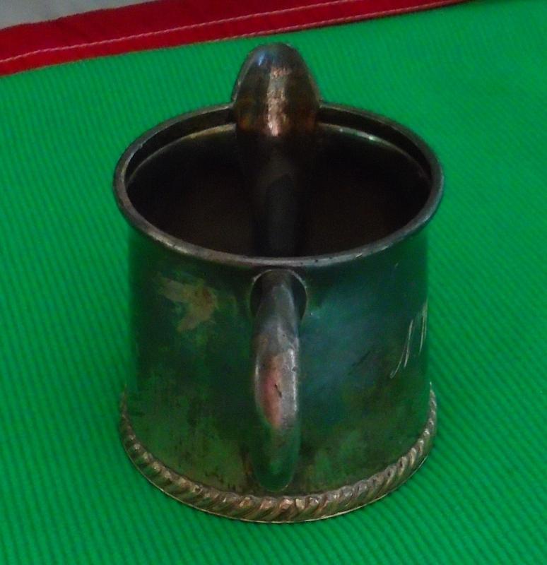 USA HISTORICAL ARTIFACT _ N.W.S.S. NORTH WESTERN STEAM SHIP Co. _ Silver Creamer _Circa 1894