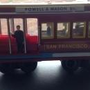 1950s PRESSED TIN metal FRICTION TOY CABLE CAR San Francisco #512 Japan AND vintage #28 Cable Car San Francisco