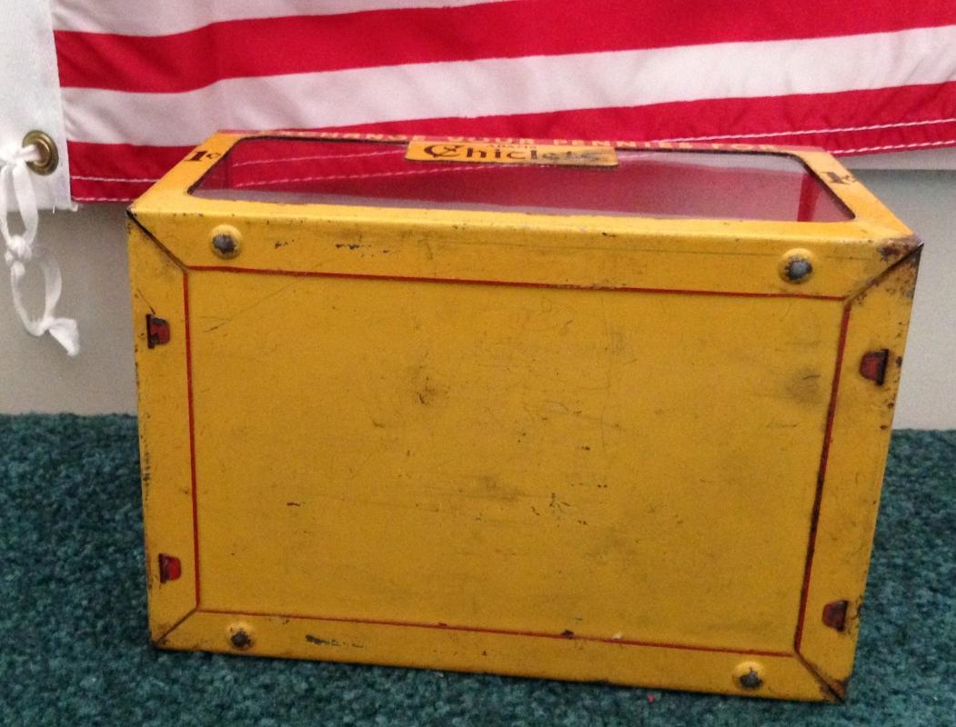 1920's CHICLETS GUM ADVERTISING Store Counter Display Case