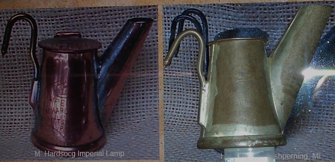 Antique Coal Miner's Hat Lamp ~ Beauty of this Very Fine Tinware Miner's Lamp. Circa 1890's. From the Era of Robert Dunsmuir COAL BARON Vancouver Island ~ Collectors Grade 9/10 _Stamped: IMPERIAL _M.HARDSOCG Pittsburgh PA