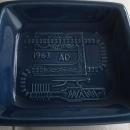 Plaque / Dish / Ashtray series _ HEAVY Quality _ Designed for Medicine Hat Brick + Tile Co. LTD _SIGNED: Luke Lindoe_EXPERT in INDUSTRIAL CERAMIC PRODUCTION _famed Canadian Painter, Sculptor, Potter _c1960's