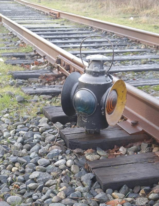 early ORIGINAL CANADIAN PACIFIC RAILROAD _CPR Railway Switch Lantern _ HLP_ M_ Montreal_
