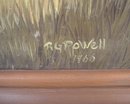 ORIGINAL ART_old Canada Country Original Oil Painting Circa 1960 Signed R.G. POWELL in Excellent Condition. Canadian Farm Scene. FREE SHIPPING on this artwork Limited Time