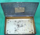 LOW PRICE HUMIDOR CIGAR Box Tinware Footed in a Collection use as a Start or Buy our Better model that is more complete