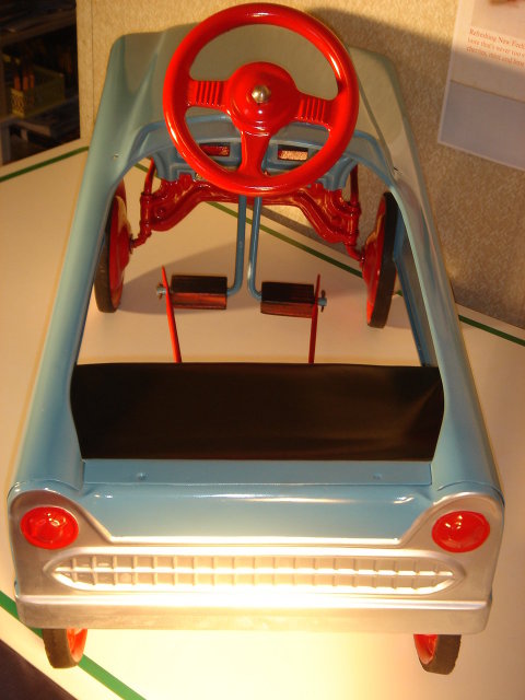 A BEAUTIFUL Birthday GIFT _Child's Toy Pedal Car Steel Body ORIGINAL RUBBER TIRES and Rubber Pedals Restored Makes Beautiful Gift Way Finished OR ADD NEW DECALS to Create BABY T-BIRD