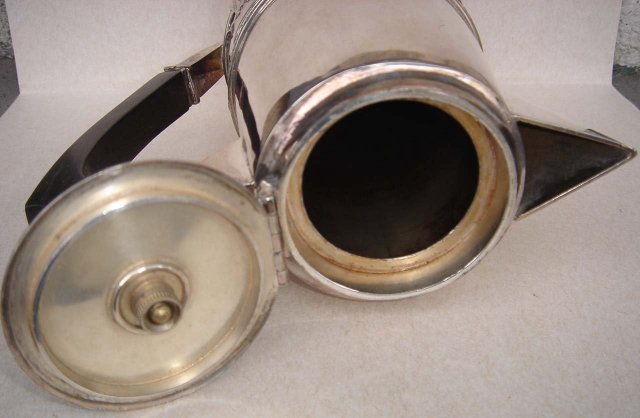 Art Nouveou SILVER Hot Water Pot ~~ Hallmarked ~~ Very Good Condition