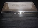 SILVER Cigarette Box Bensen Hedges Presentation 1968_stamped epns
