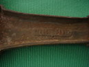 MISSION ___ARTS-N-CRAFTS BRONZE Style finish on Cast Iron STAMPED with Makers Mark Andirons Fireplace Decor