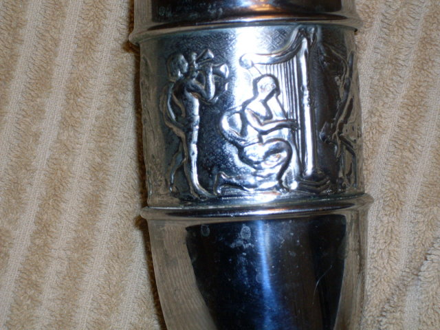 Automobile Cars_Angel ICONOGRAPHY _ ART DECO Chrome URNS / BUD VASES / Funeral Home Vases _ Chrome over Solid Brass _ORNATE Grecian Nymph / Angels DESIGN. Most Unusual.