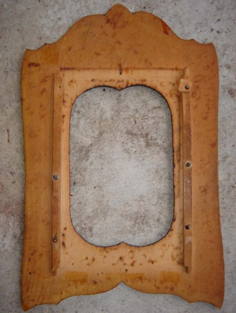 POKER ART Art Nouveau Picture Frame SOLID BIRDS EYE MAPLE construction