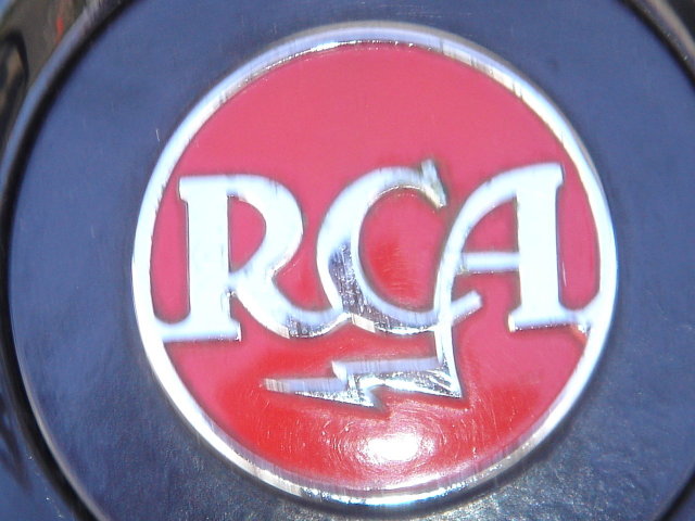 Cica 1938 RCA DIRECT-LINE TELEPHONE_ Advertising Logo VERY RARE model _ Non-Dial PHONE ~~ HEAVY 6 1/2 LBS Steel Body + Bakelite Receiver