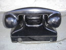 COLLECTIBLE ~ RCA Advertising Logo on VERY VERY VERY RARE Non-Dial DIRECTLINE PHONE ~~ HEAVY 6 1/2 LBS Steel Body + Bakelite Receiver