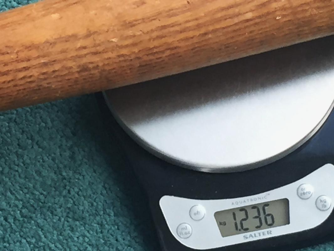19th Century WAGON TONGUE style BASEBALL BAT Bottle Shape_SOLID WOOD_ FLAT CUT at BOTH ENDS_ FAT Boy_ NOT CRACKED NOT BROKEN_RARE FIND!!!