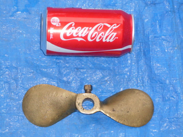 Nautical Antique SOLID BRASS PROPELLER 1930's ~~~ Size 7 Inches Long