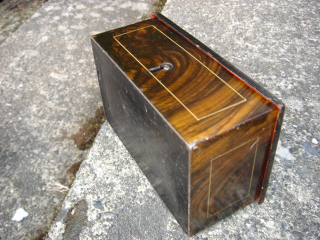Nautical ANTIQUE Ship's Strong Box WITH KEY ~ from the Era of the Titanic. Fantastic HEAVY GAUGE SOLID STEEL Construction in this Little Strong Box with Original Key. RARE FIND for Collector.