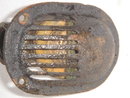 Nautical Antique Ship's Three Blade SOLID BRASS PROPELLER with Solid Brass Parts. Wedge Shaped Bracket STAMPED