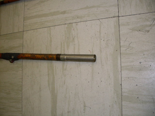 Nautical ANTIQUE FISHING ROD Circa 1853-1880 Size 9 Ft. 9 Inches LONG _features RED Agate Eyelets_spare parts included