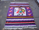 Carpets/Rugs AZTEC Rug / Blanket 80 Inches X 54 Inches ---- Enjoy the Decorative Beauty of This Native Design. Bright and Cheery Colors. Clean and Tidy. Collectible.