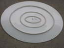 Porcelain ANTIQUE LARGE Heavy Duty MEAT PLATTER / PLATE Stamped Victoria Austria QUALITY Showpiece at the Dining Room Table SIZE 19.25 Inches Long X 13.50