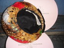 Vintage Apparel~ Ladies HAT ~ COLLECTOR Have a Look!!! GENUINE FEATHERS + Velvet Fabric.~~ In Mint Condition Ladies Custom -Made Winter Hat ORIGINALLY from EATON'S CANADA Size 10.5