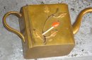 Metalware SOLID BRASS Little Tea Pot. Short and Stout. Just tip me over and Pour me out ! Early 1900 CHINA