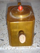 Metalware SOLID BRASS Little Tea Pot. Short and Stout. Just tip me over and Pour me out ! Early 1900 CHINA