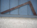 Tools ANTIQUE ~ Plaster's SQUARE Please Note: DECORATIVE SCROLL is DIFFERENT ON EACH END. Makers Stamp in Steel Looks like a CROWN with G+W Most Unusal RARE FIND Early 1900