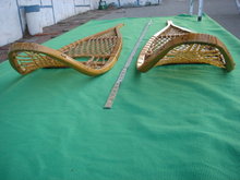 Vintage Sports Memorabilia SNOW SHOES Huron Design CUSTOM MADE ~~ LARGE 58 INCH SIZE ~ Canada In Excellent Condition Decorate Home / Office/ Give as Gift SNOWSHOES