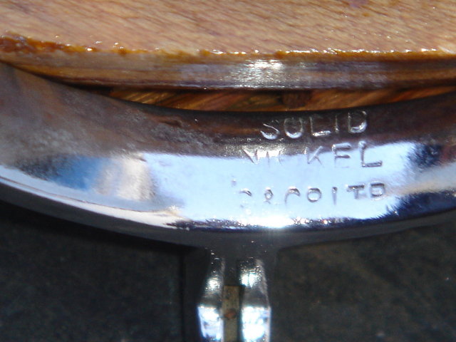 Militaria 1st WW Beautiful ~ SOLID Nickel ~ Officer's Spurs stamped with Makers mark